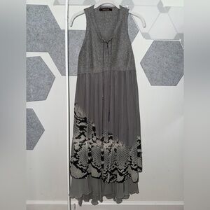 Designer Roberto Cavalli Silk Wool Sleeveless Dress